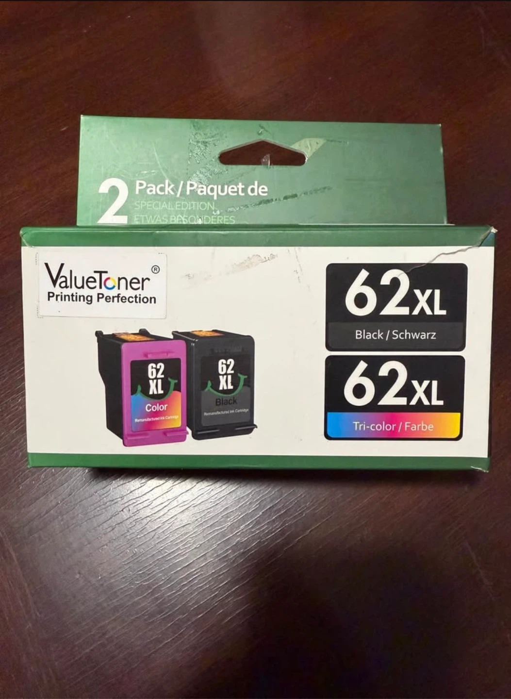 ValueToner 62XL Ink Cartridge - Black & Tri-Color - photo 2
