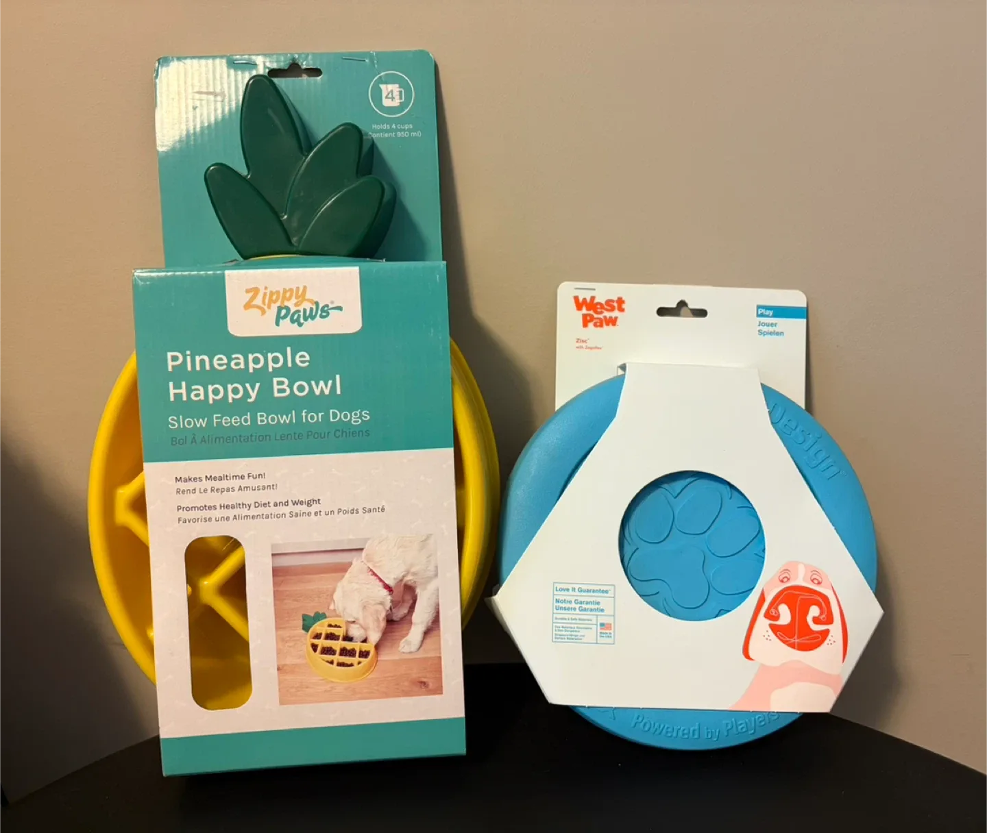 ZippyPaws Slow Feeder & West Paw Zisc