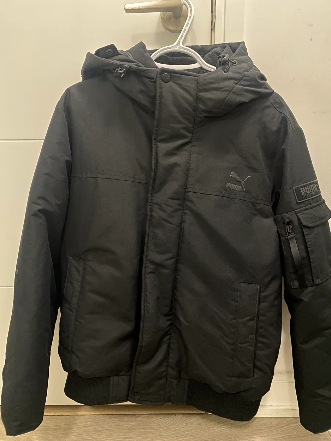 Puma Black Padded Winter Jacket - Size M