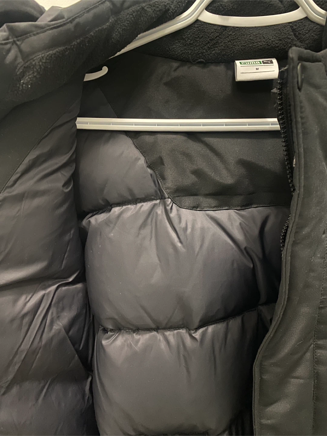 Puma Black Padded Winter Jacket - Size M - photo 3