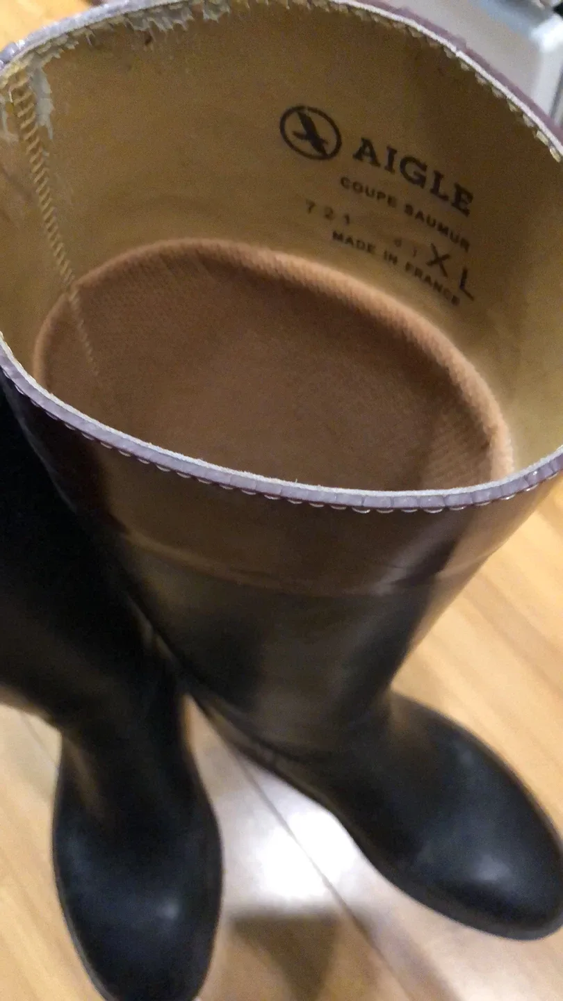 AIGLE racing boots made in France (size 38) image indicator(2)