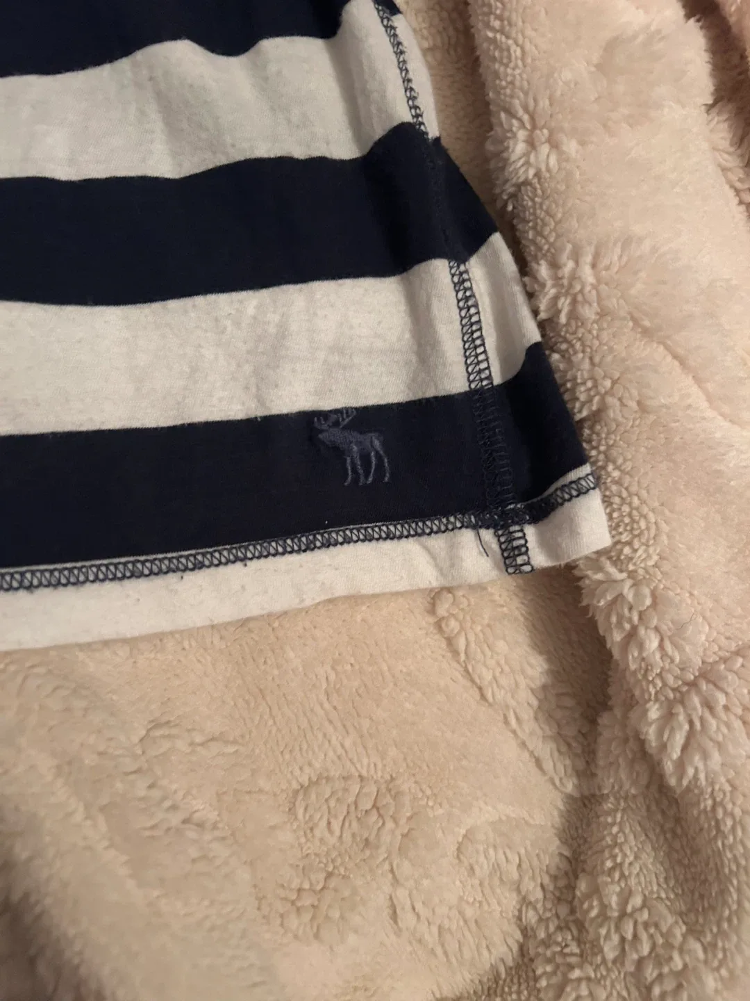 Vintage Abercrombie & Fitch Striped Babydoll Top - Size S image indicator(2)