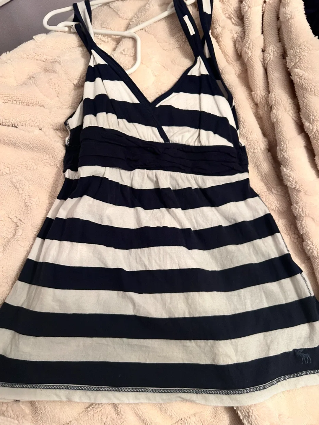 Vintage Abercrombie & Fitch Striped Babydoll Top - Size S