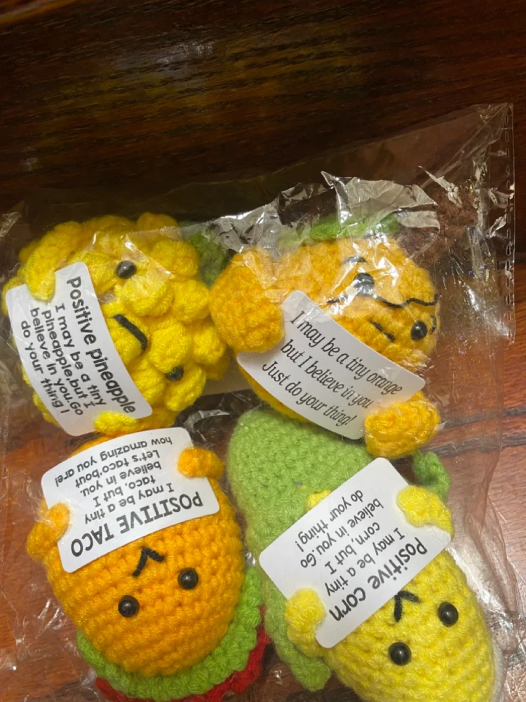 Crochet Positive Pineapple, Taco, Orange, Corn image indicator(7)