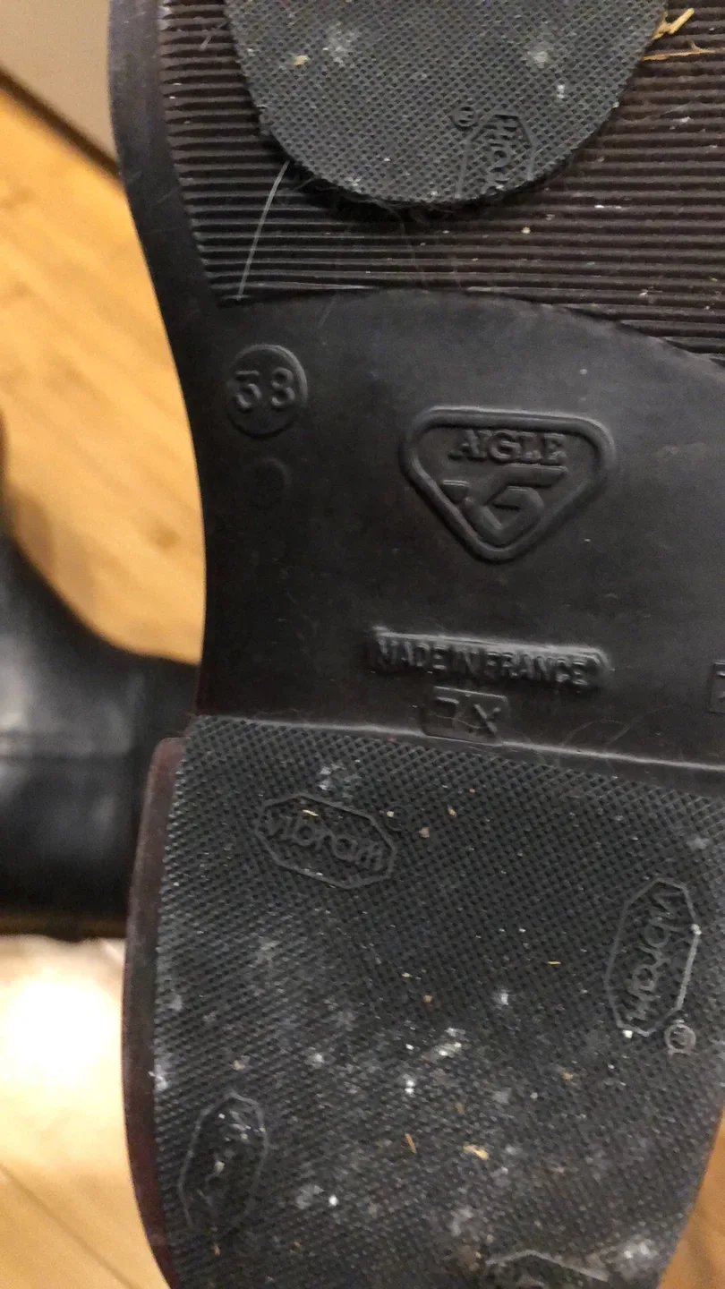 AIGLE racing boots made in France (size 38) image indicator(6)