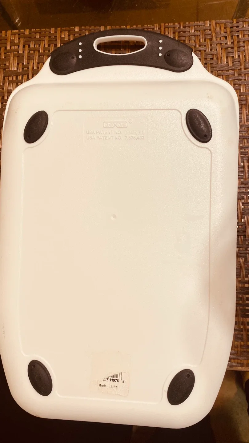 Dexas White Polyethylene Cutting Board image indicator(2)