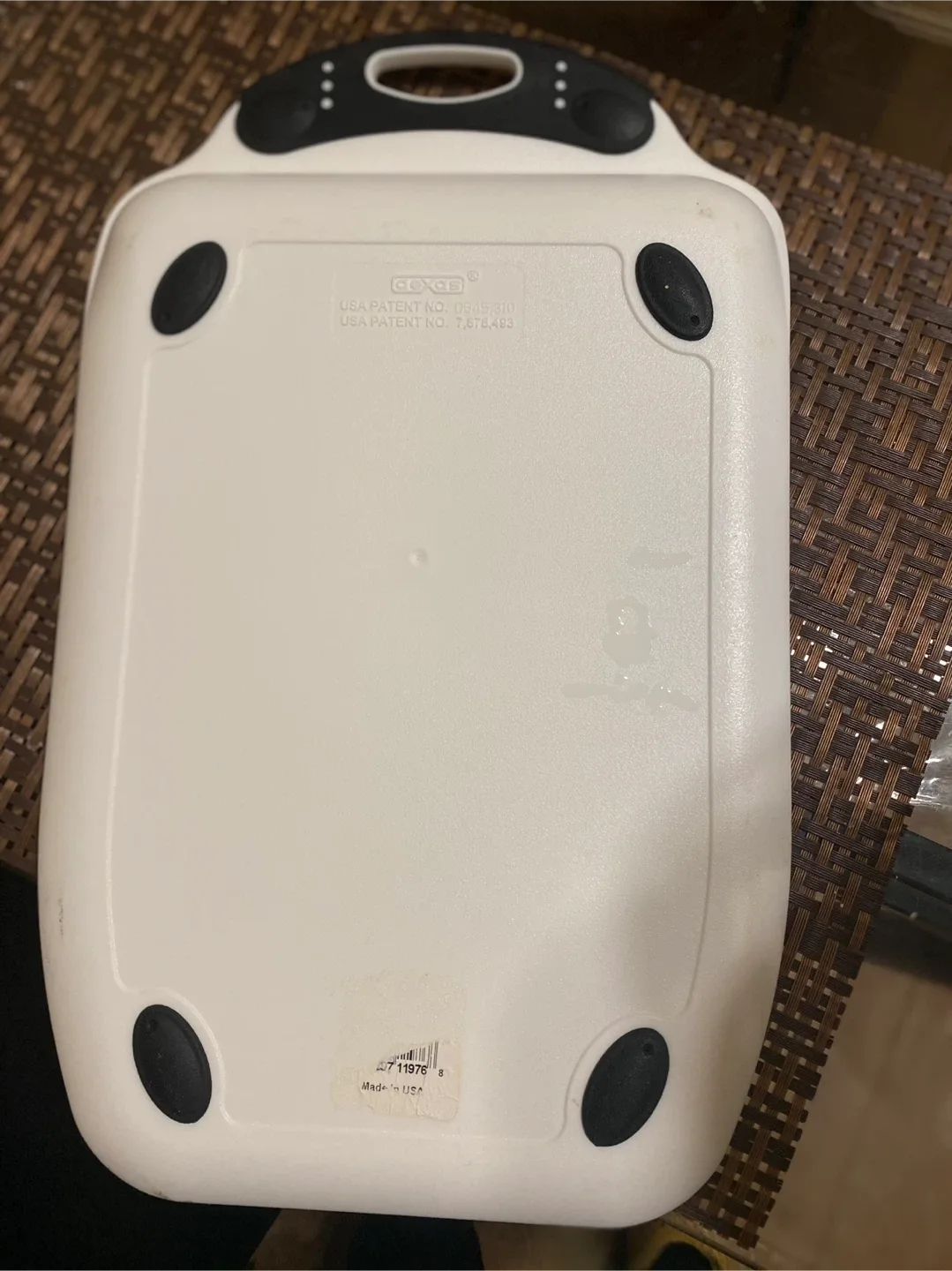 Dexas White Polyethylene Cutting Board image indicator(3)