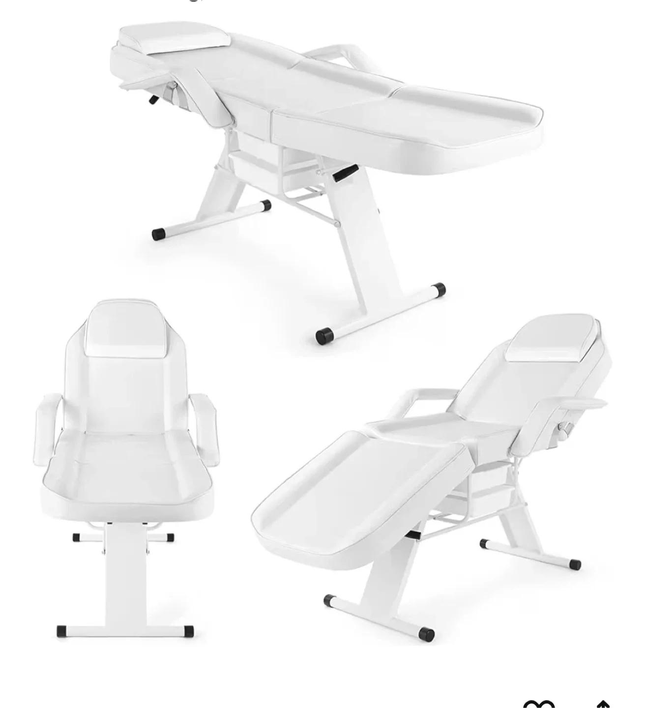 White Esthetician Bed/Chair image indicator(4)
