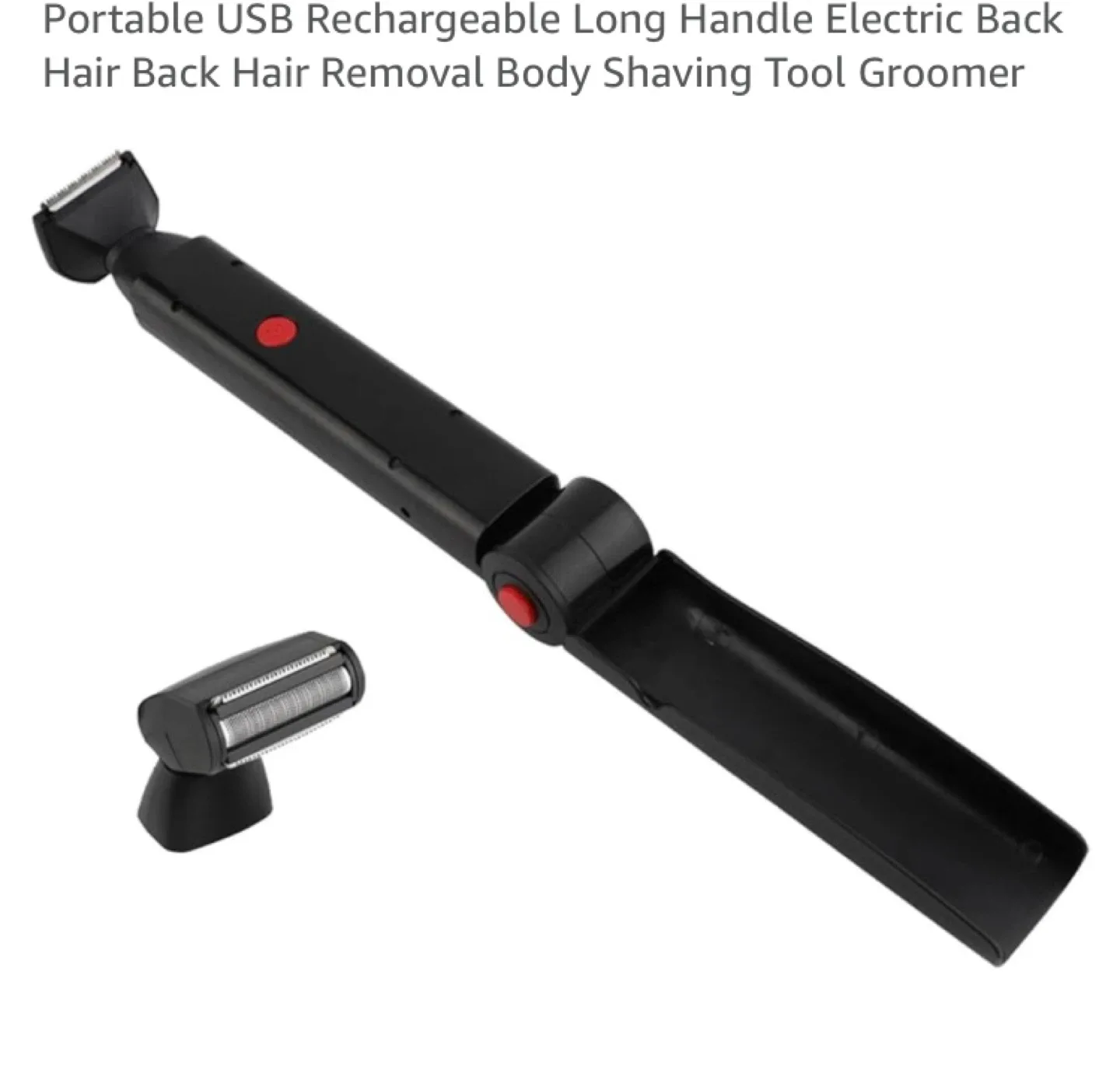 Electric Back Hair Shaver w/ Foldable Handle image indicator(5)