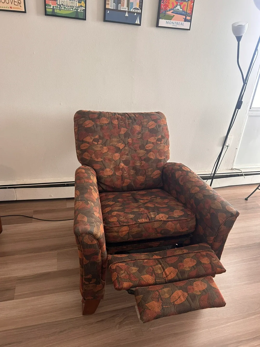 Patterned Recliner Armchair image indicator(3)