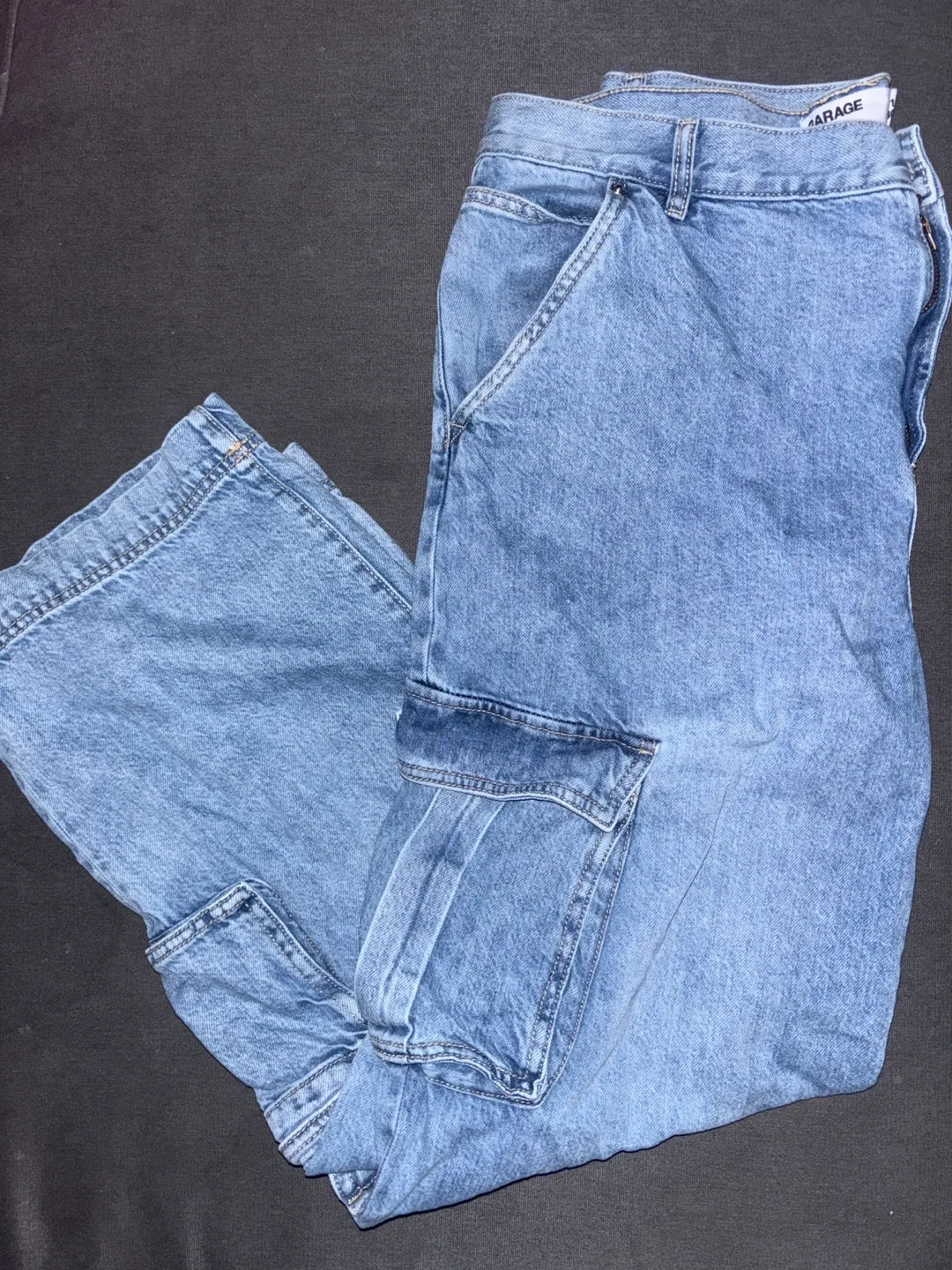 Garage Denim Cargo Pants