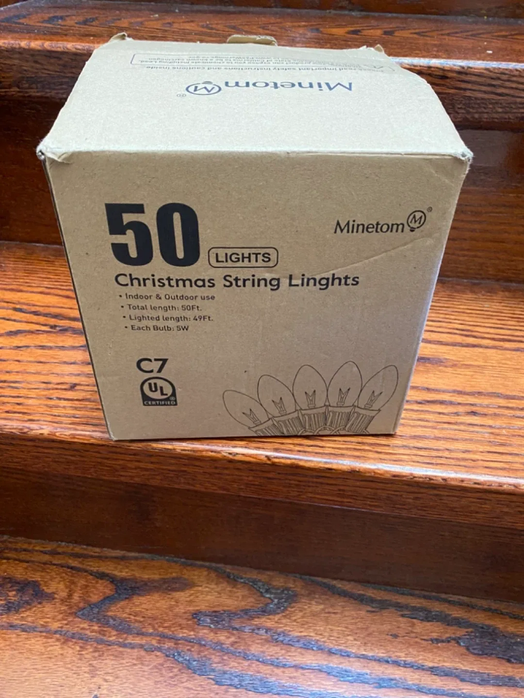 Minetom 50 LED Christmas String Lights - New