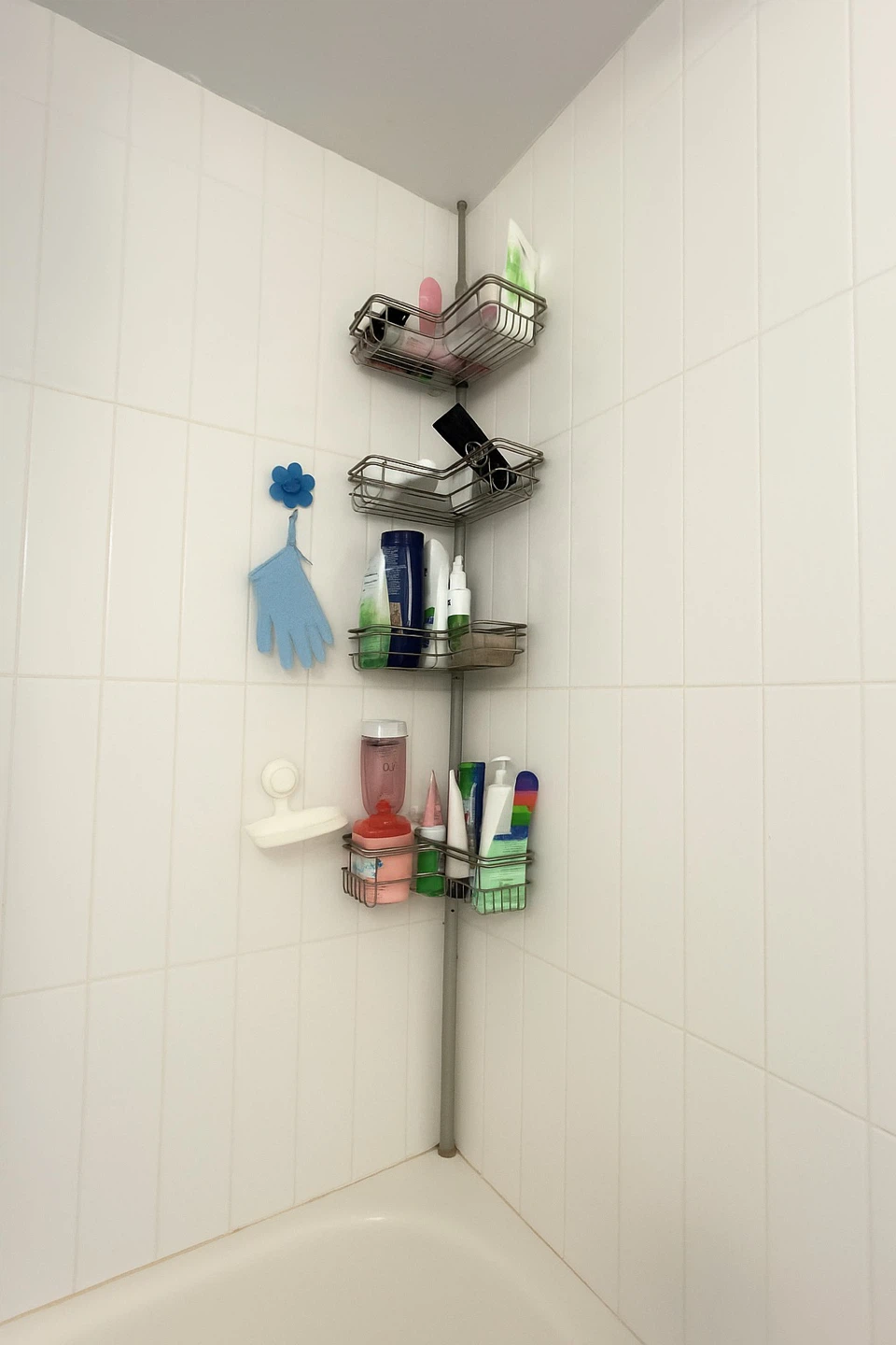 Tension Pole Corner Shelf