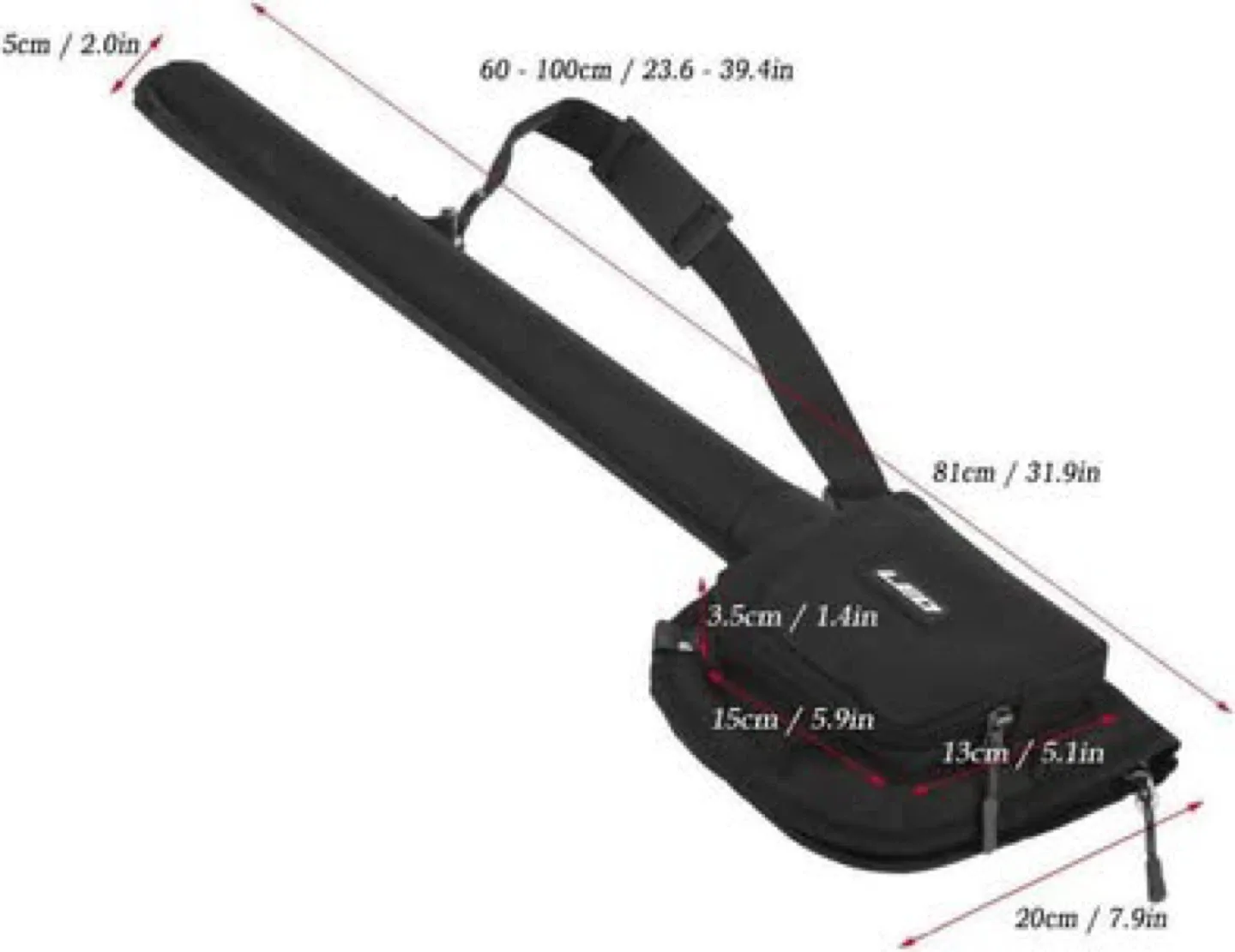 LED Fishing Rod Bag - Black image indicator(6)