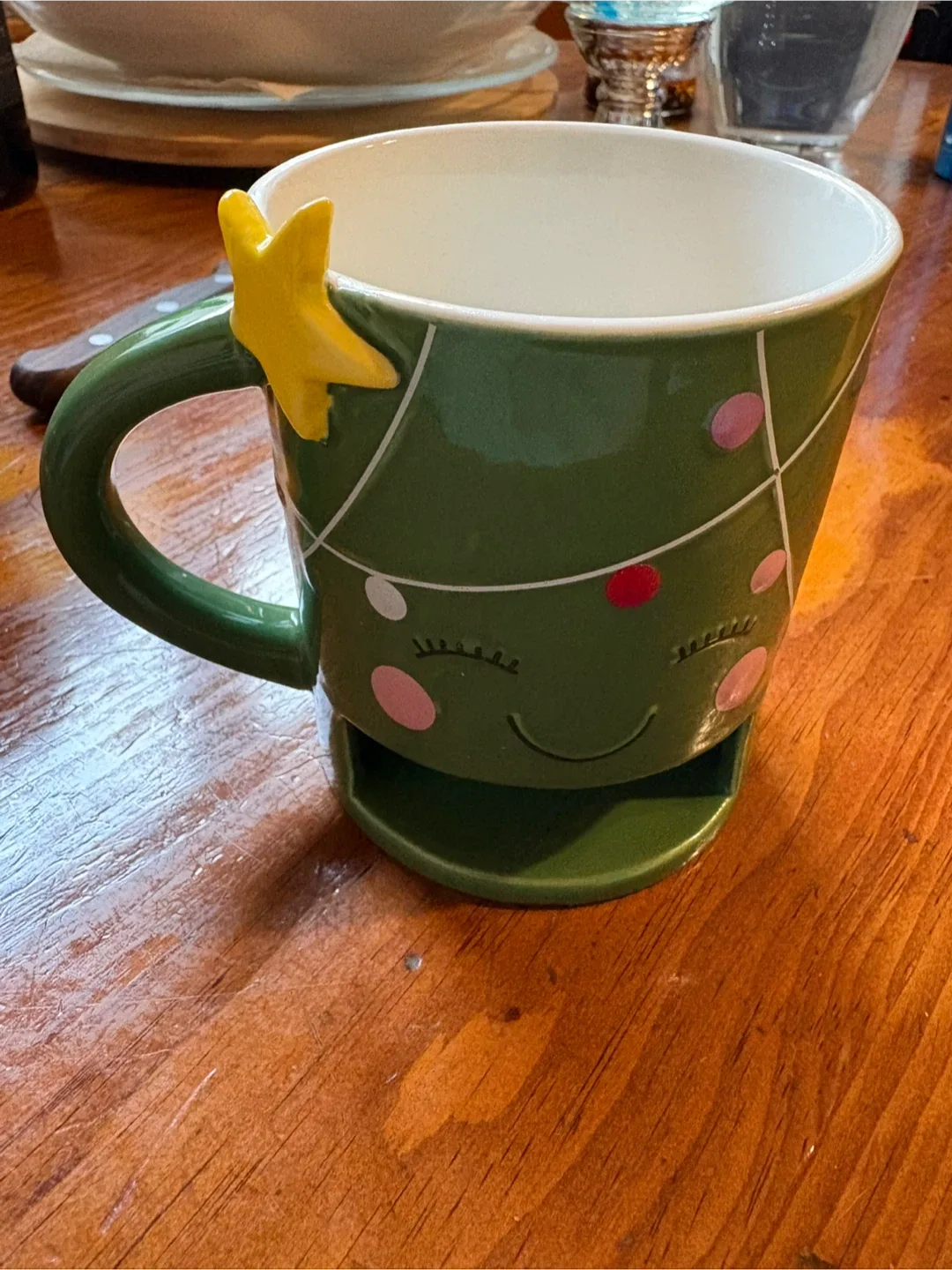 Indigo Green Christmas Tree Mug