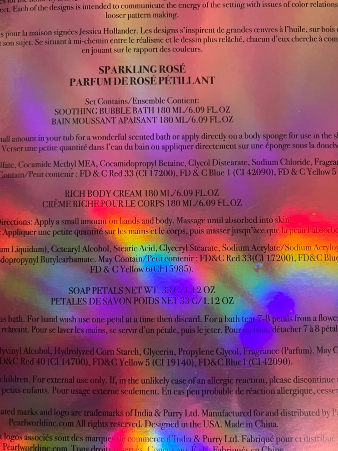 India & Purry Sparkling Rose 3-Piece Bath Spa Set image indicator(6)