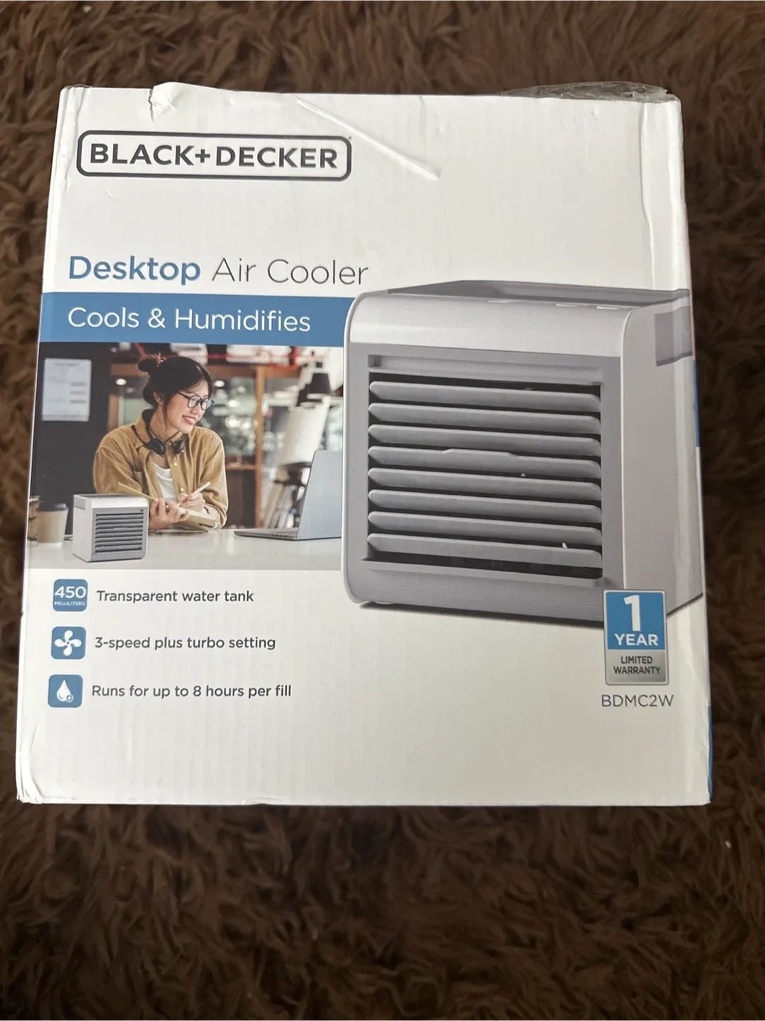Black+Decker Desktop Air Cooler BDMC2W image indicator(4)