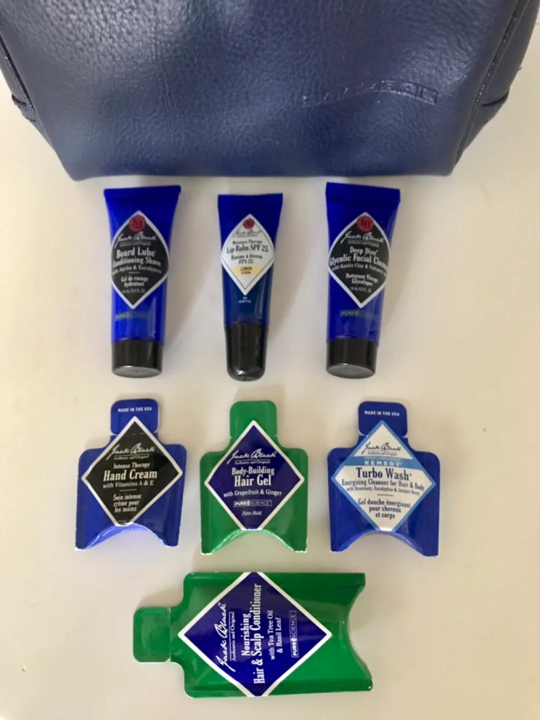 7 NEW Jack Black Travel Size Toiletries ✨Free Leather Travel Kit image indicator(6)