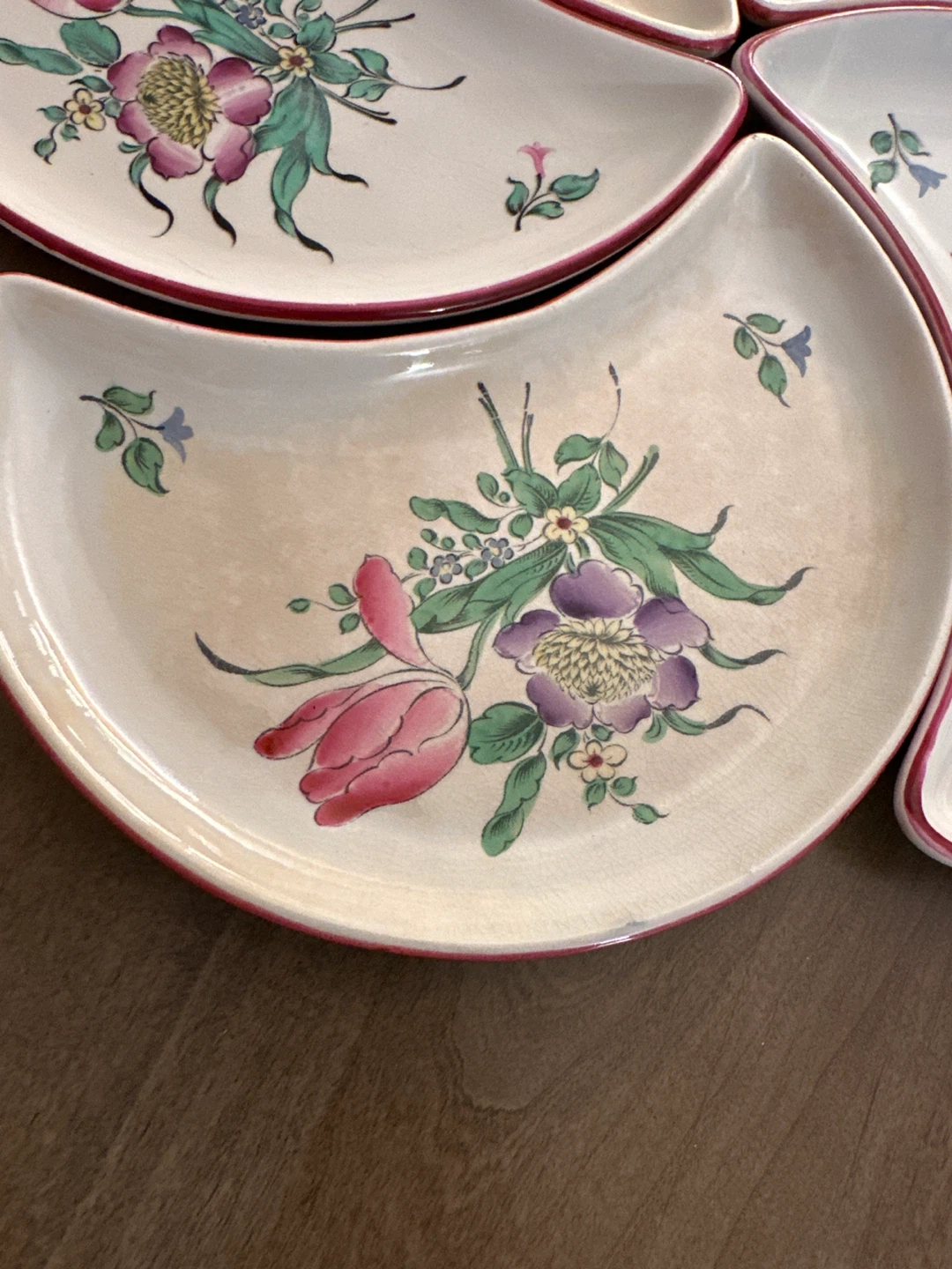 Vintage Crescent Salad Plates Set of 6 - photo 5