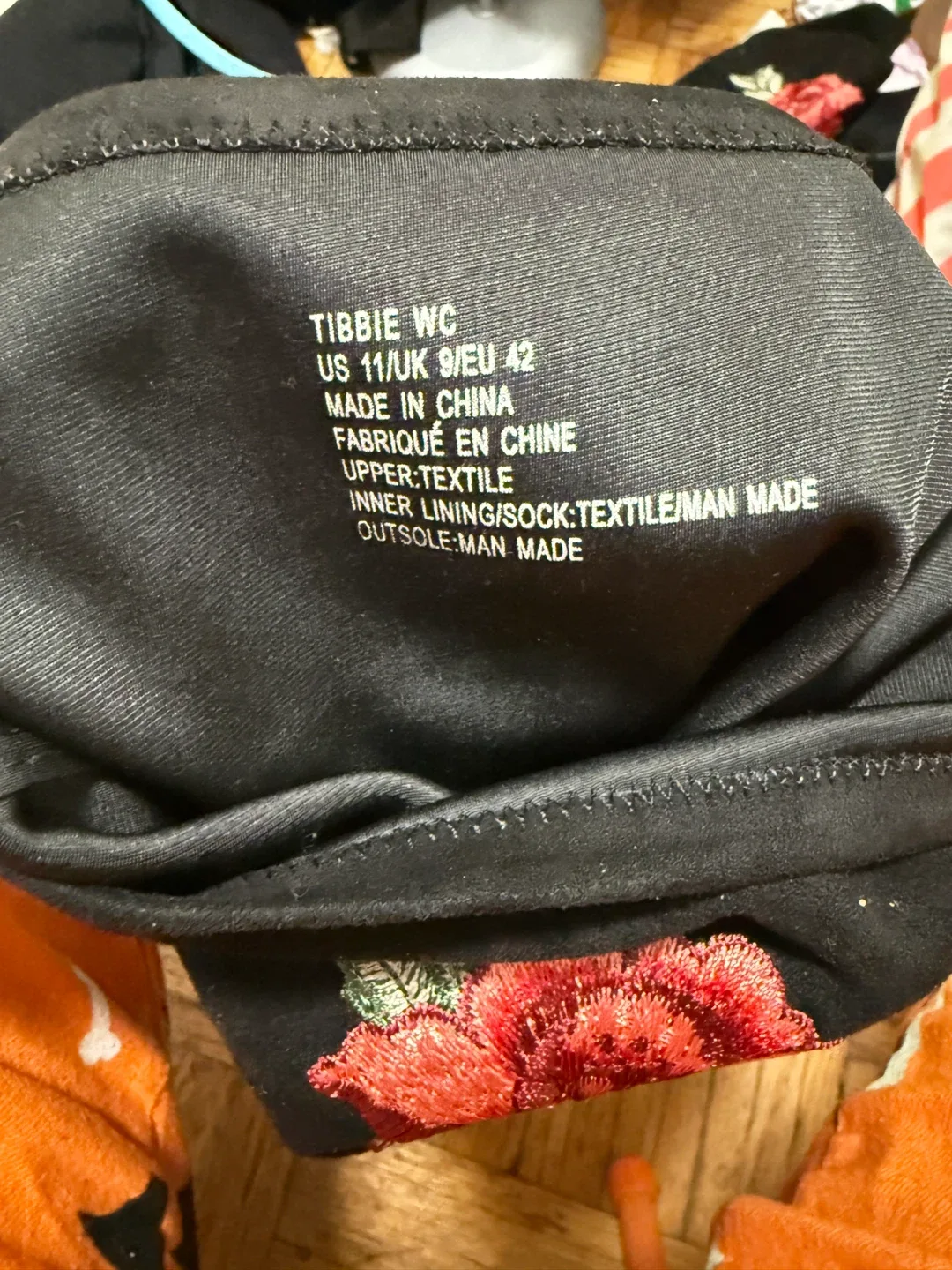 TIBBIE WC Black Floral Over-the-Knee Boots - Size 11 image indicator(4)