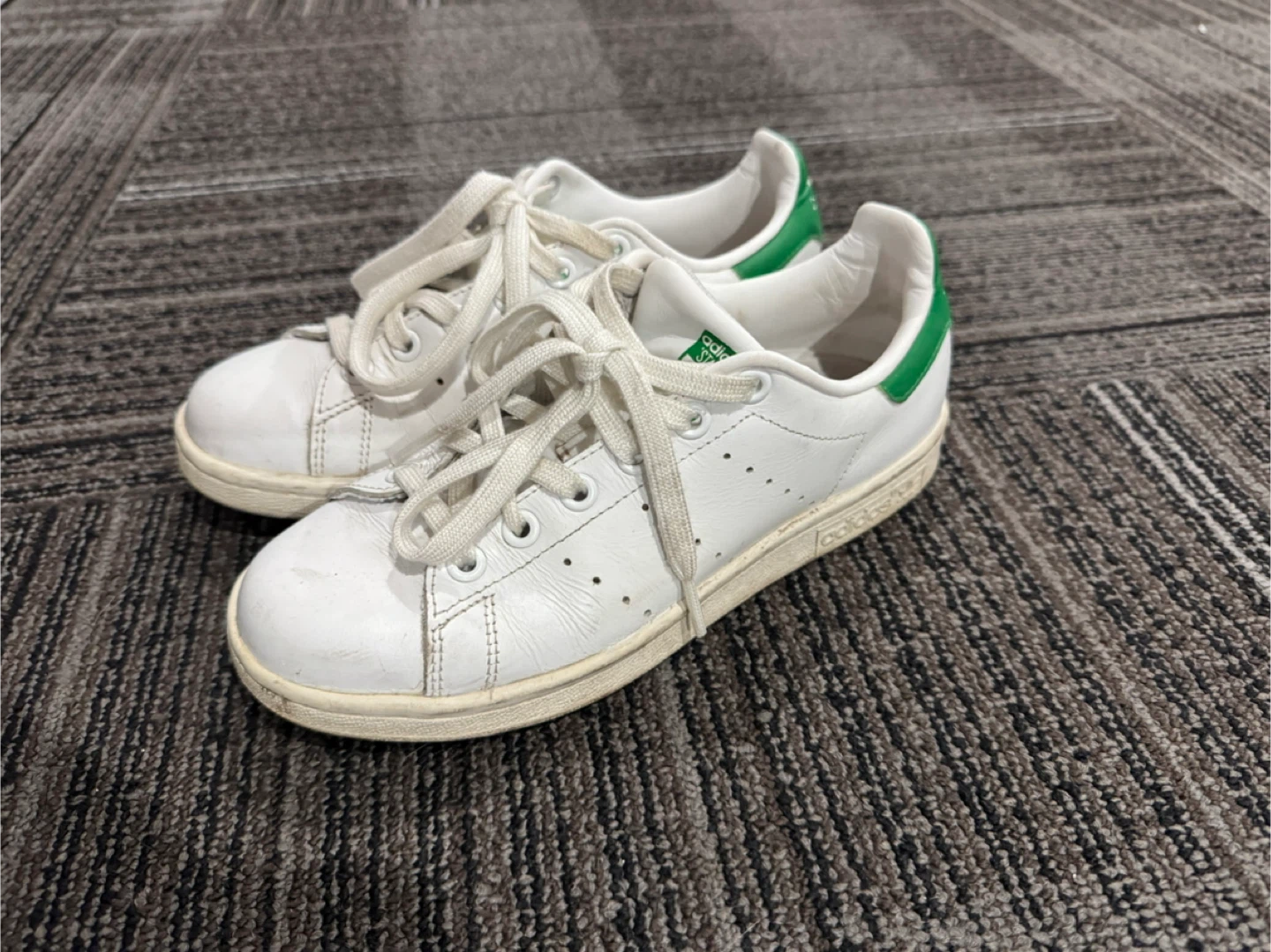 Adidas Stan Smith White & Green Sneakers - photo 2