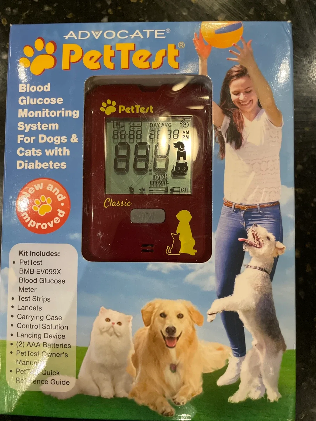 Advocate PetTest Blood Glucose Meter for Dogs & Cats