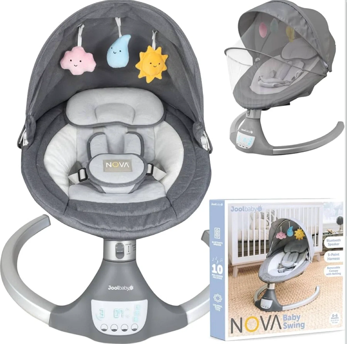 Joolbaby NOVA Baby Swing - Brand New!