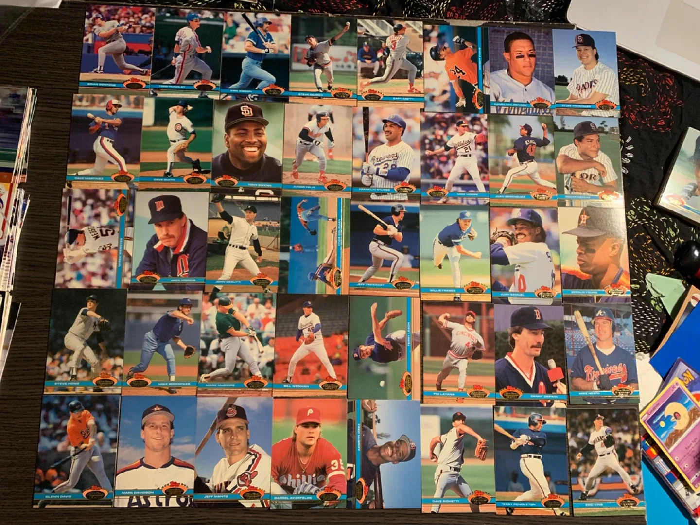 Vintage 1991 Topps Baseball Cards - Mixed Lot