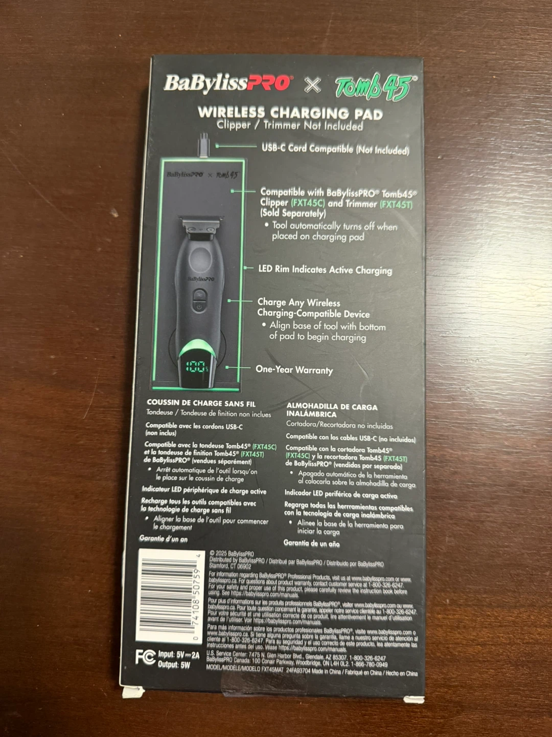 BabylissPRO Tomb45 Wireless Charging Pad - NEW - photo 2