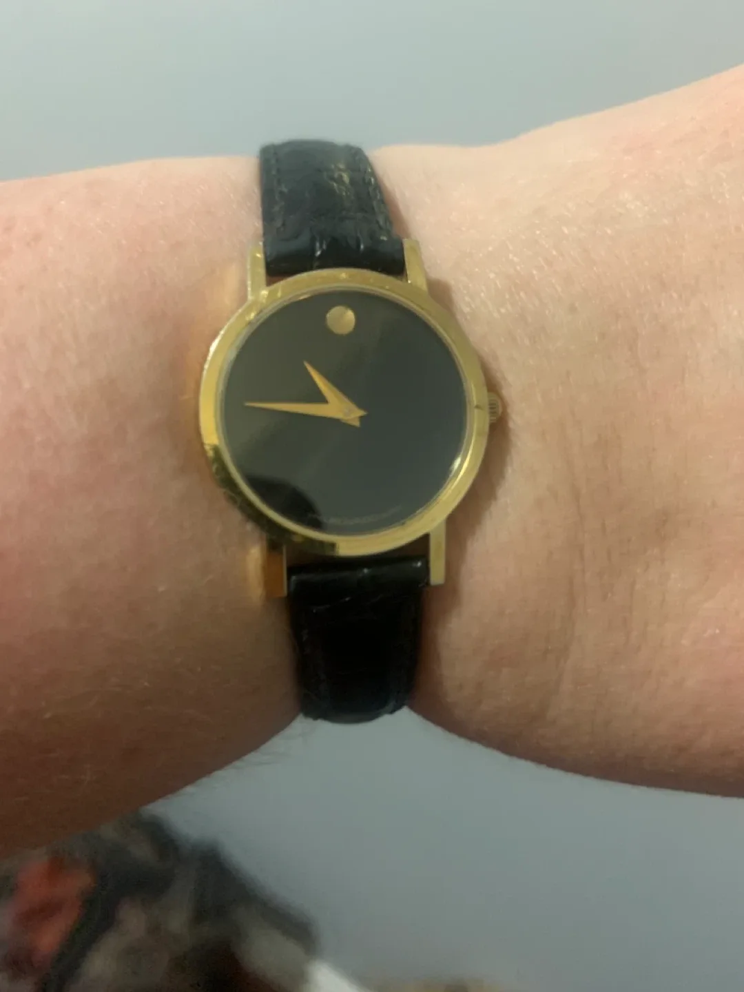 Movado Swiss Quartz Watch - Gold & Black