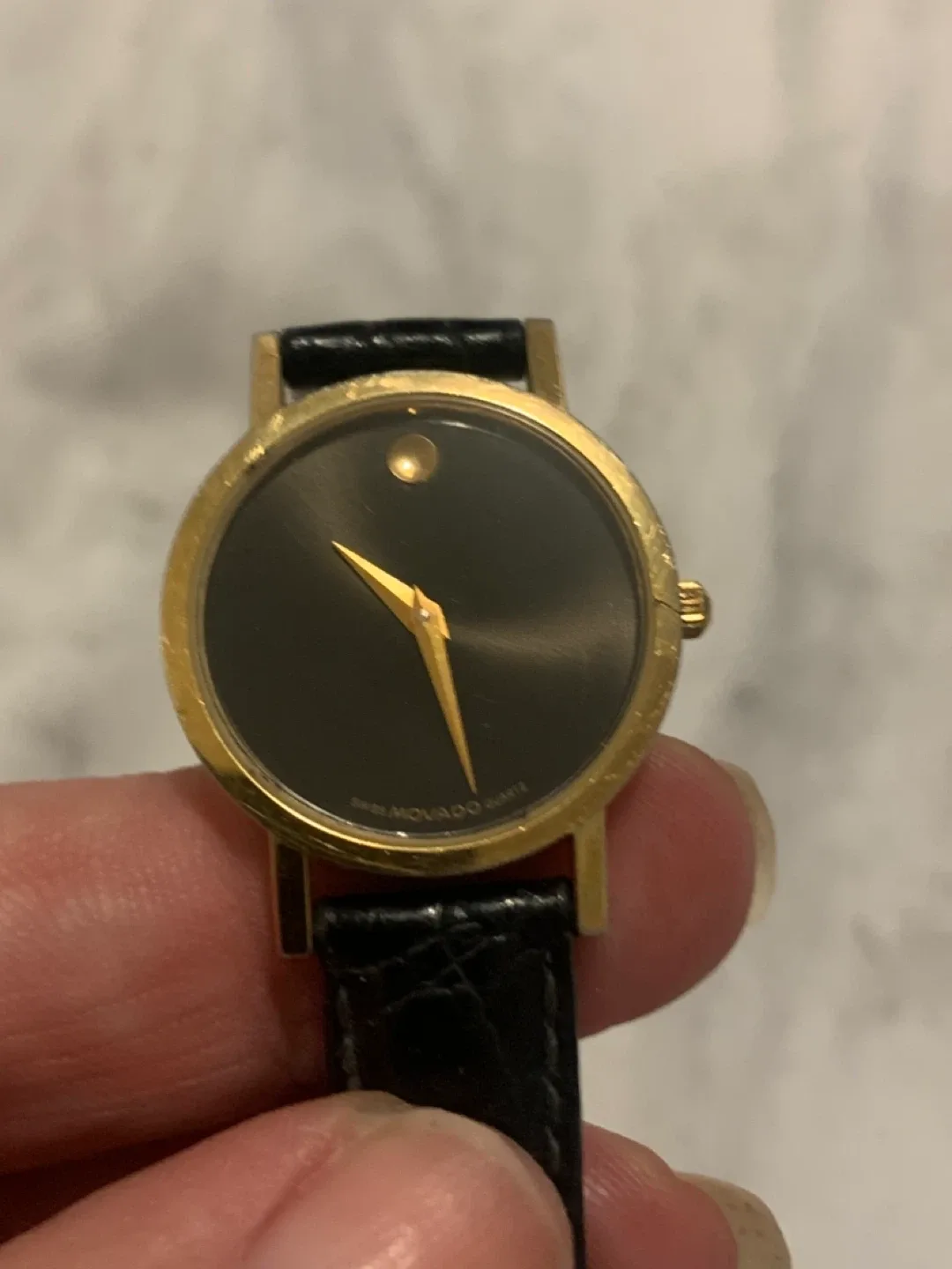 Movado Swiss Quartz Watch - Gold & Black image indicator(3)