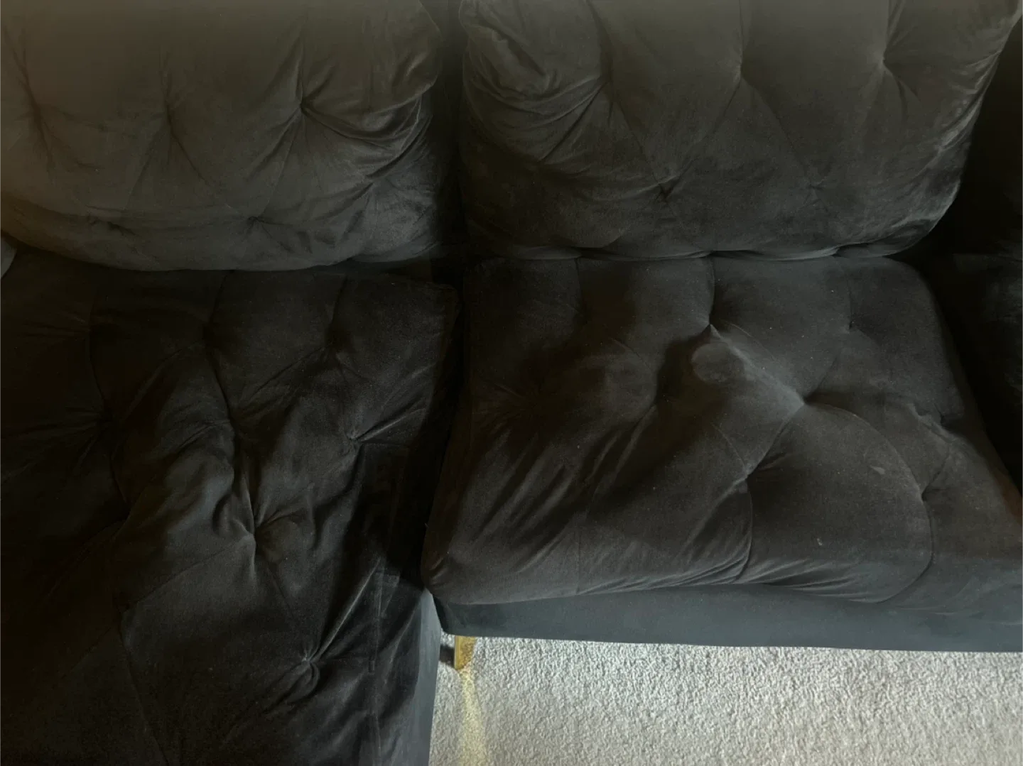 Free Used L-Shaped Sofa – Needs Repair