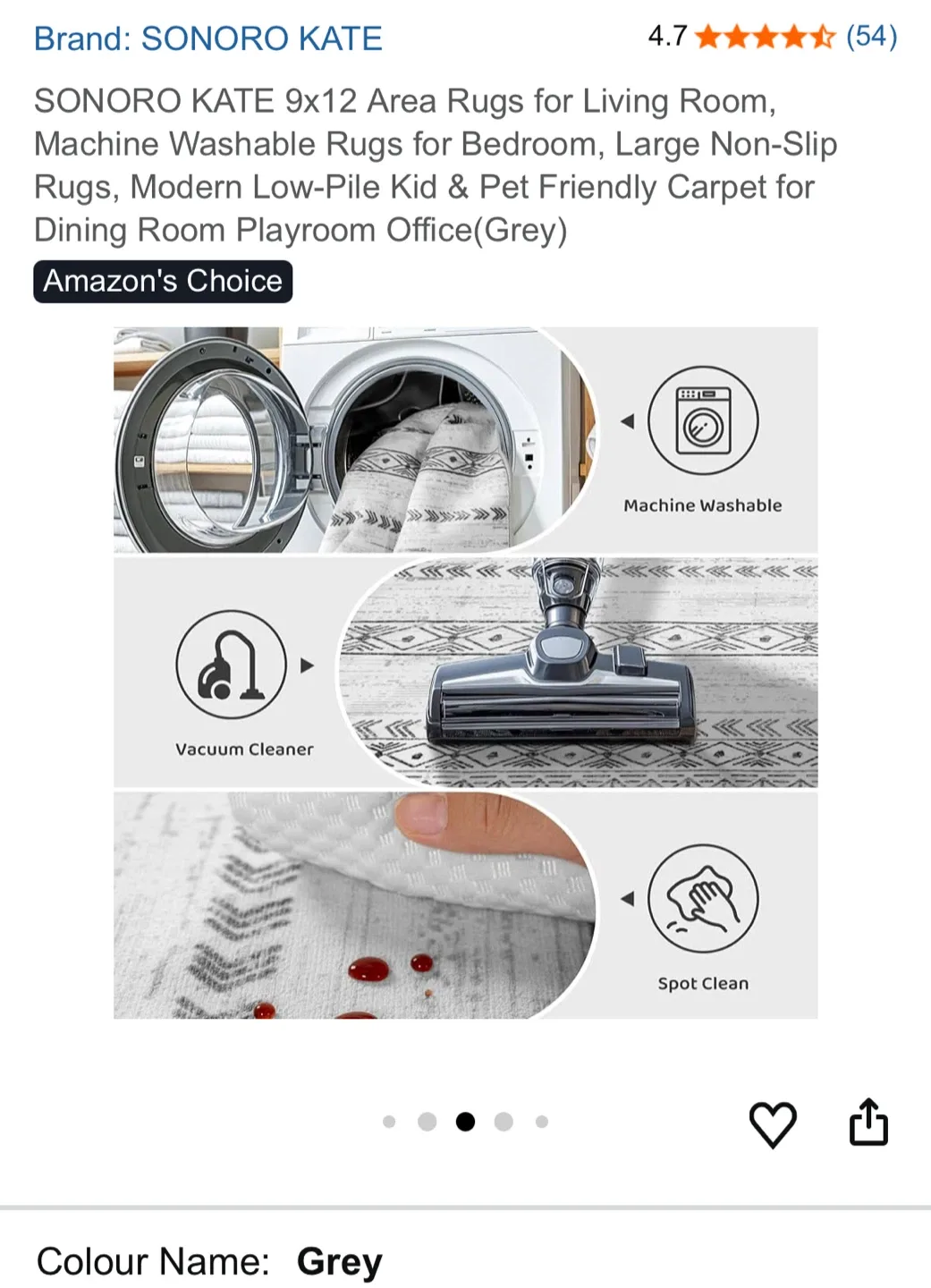 SONORO KATE 9x12 Grey Area Rug image indicator(6)