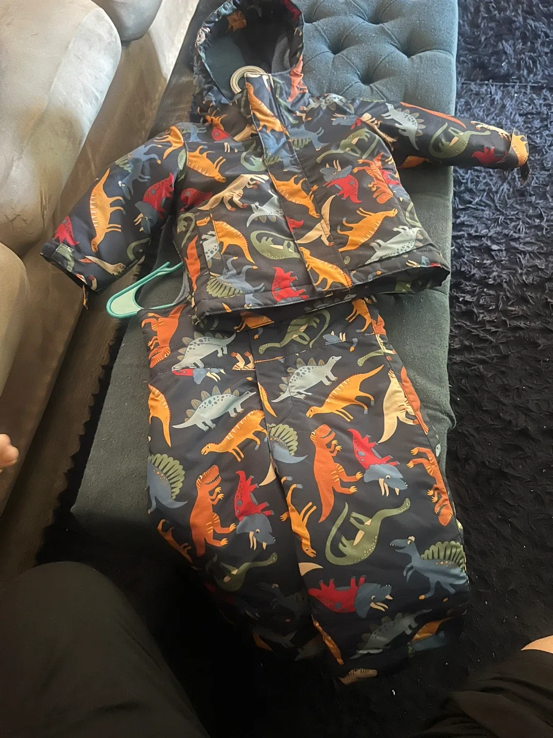 The Children's Place Dinosaur Snowsuit Set