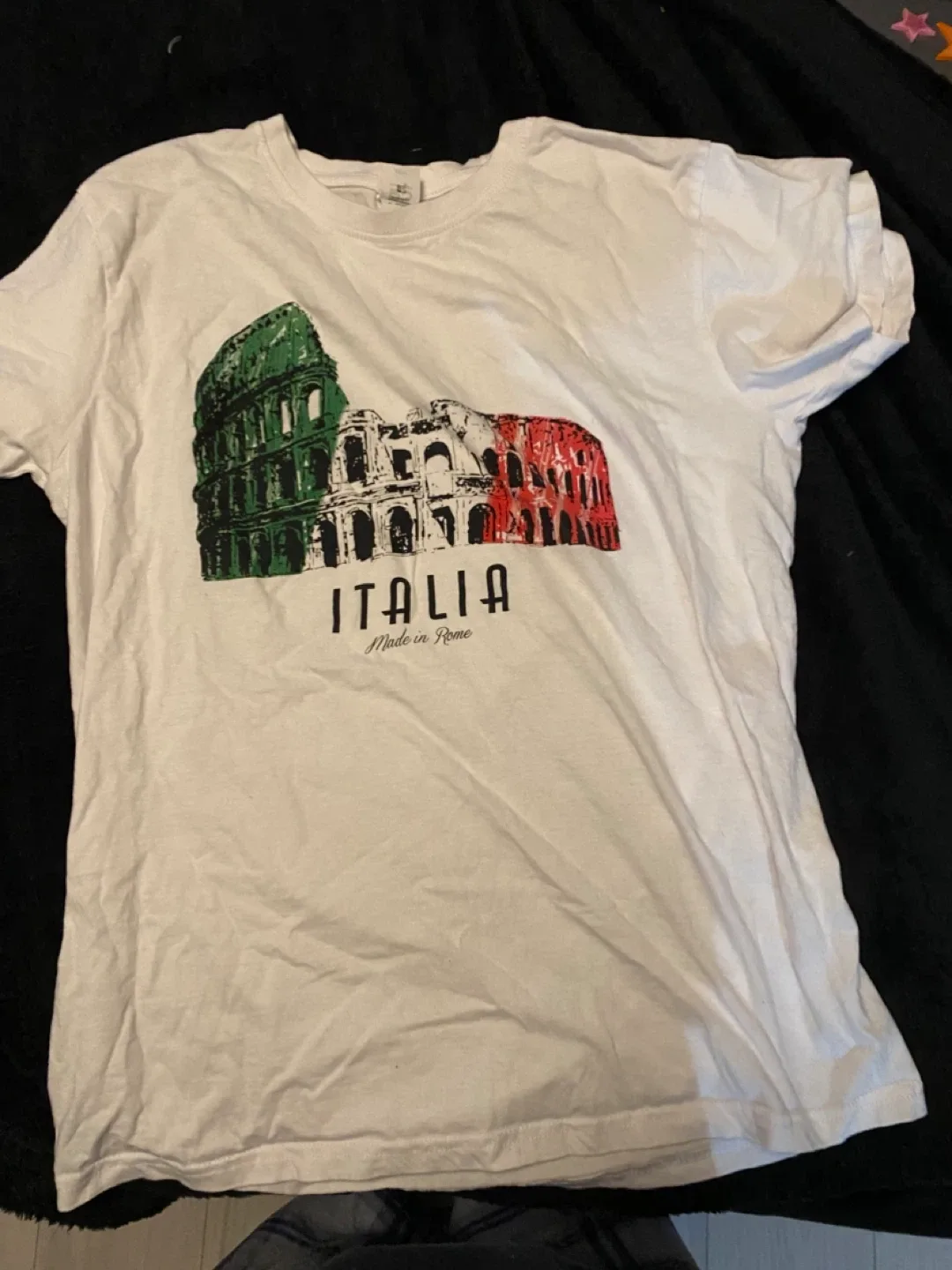 Black Spider Italia White T-Shirt - Size M