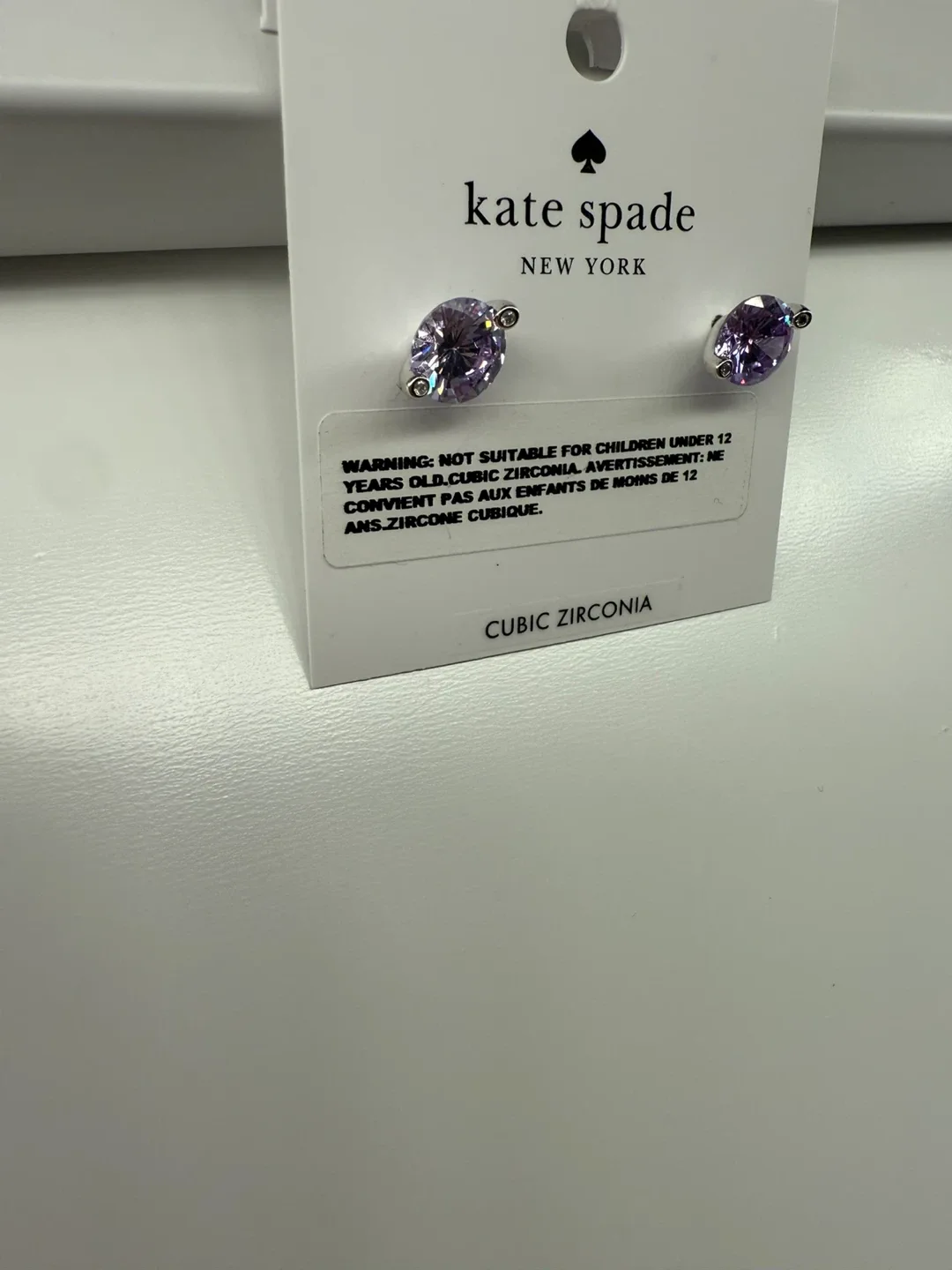 Kate Spade Light Amerhyst Earrings - New image indicator(2)