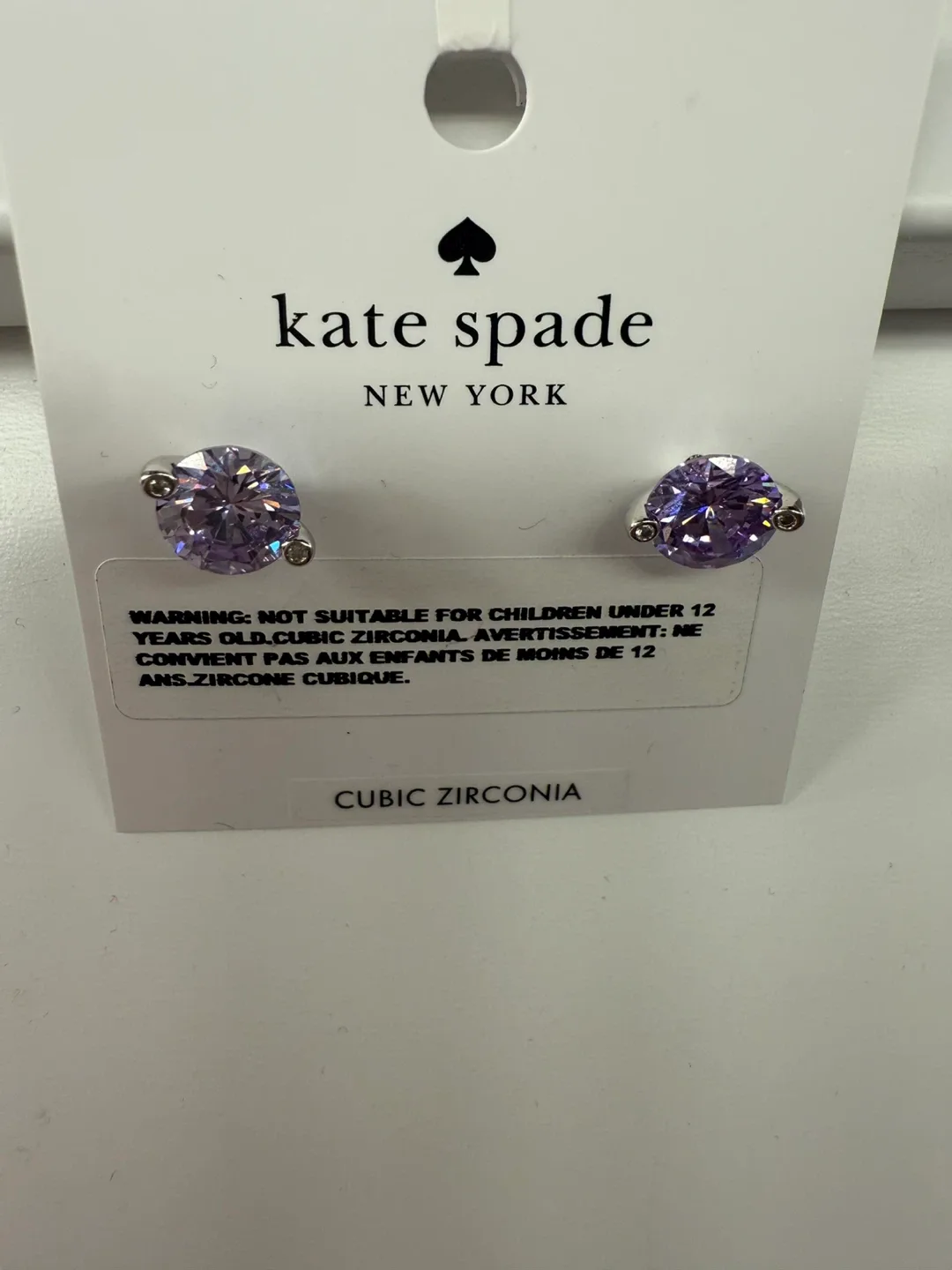 Kate Spade Light Amerhyst Earrings - New image indicator(6)