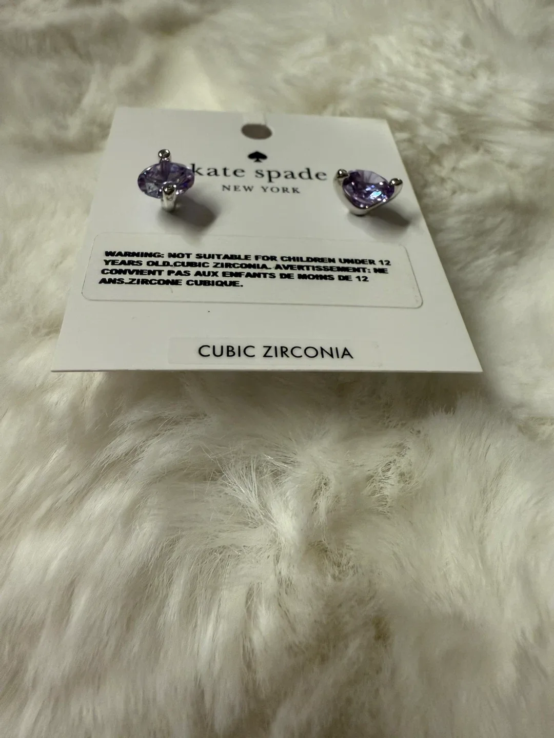 Kate Spade Light Amerhyst Earrings - New image indicator(4)