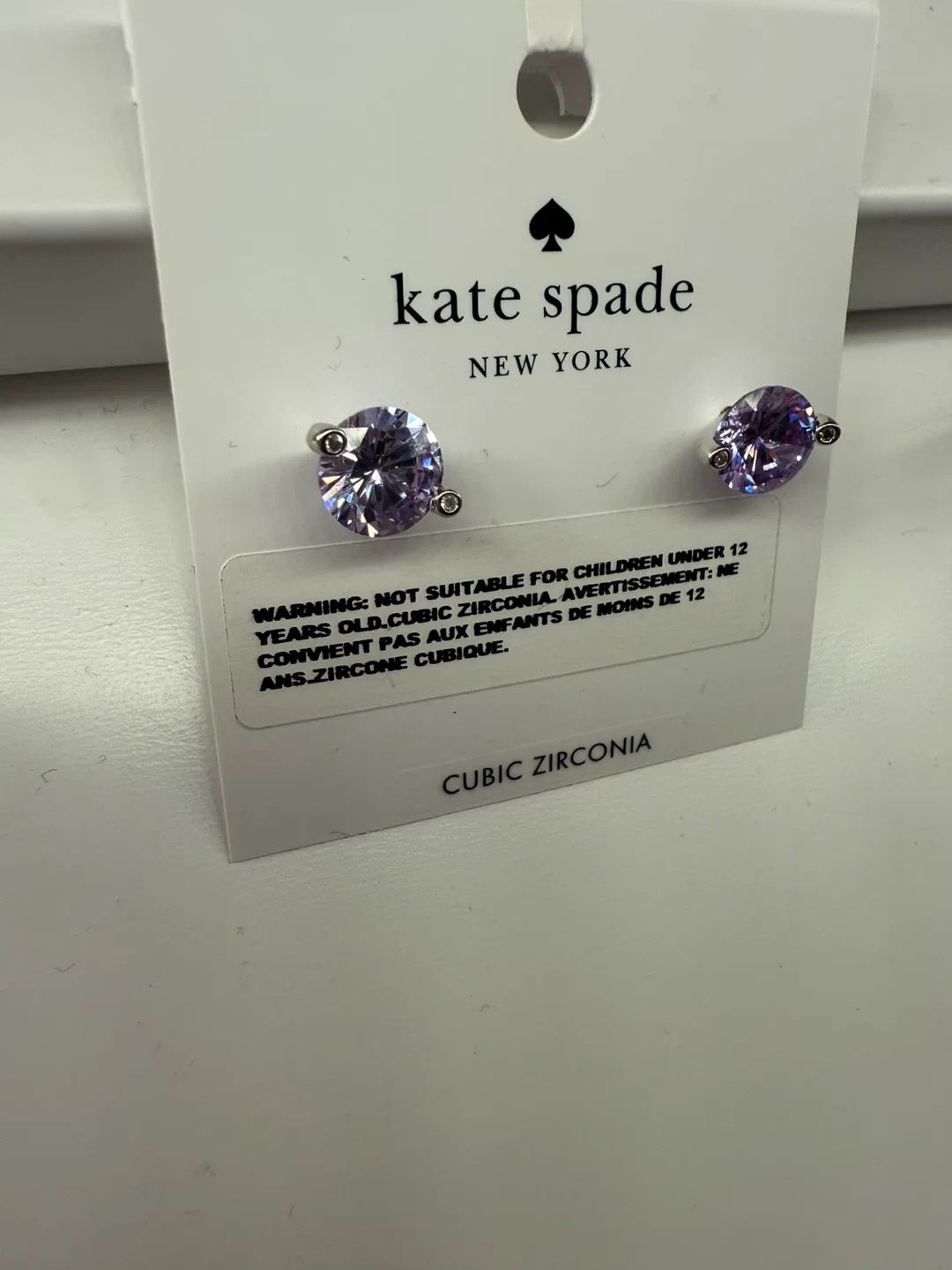 Kate Spade Light Amerhyst Earrings - New image indicator(7)