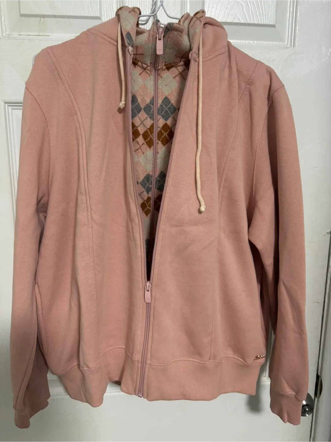 Madame Pink Fleece Zip-Up Hoodie