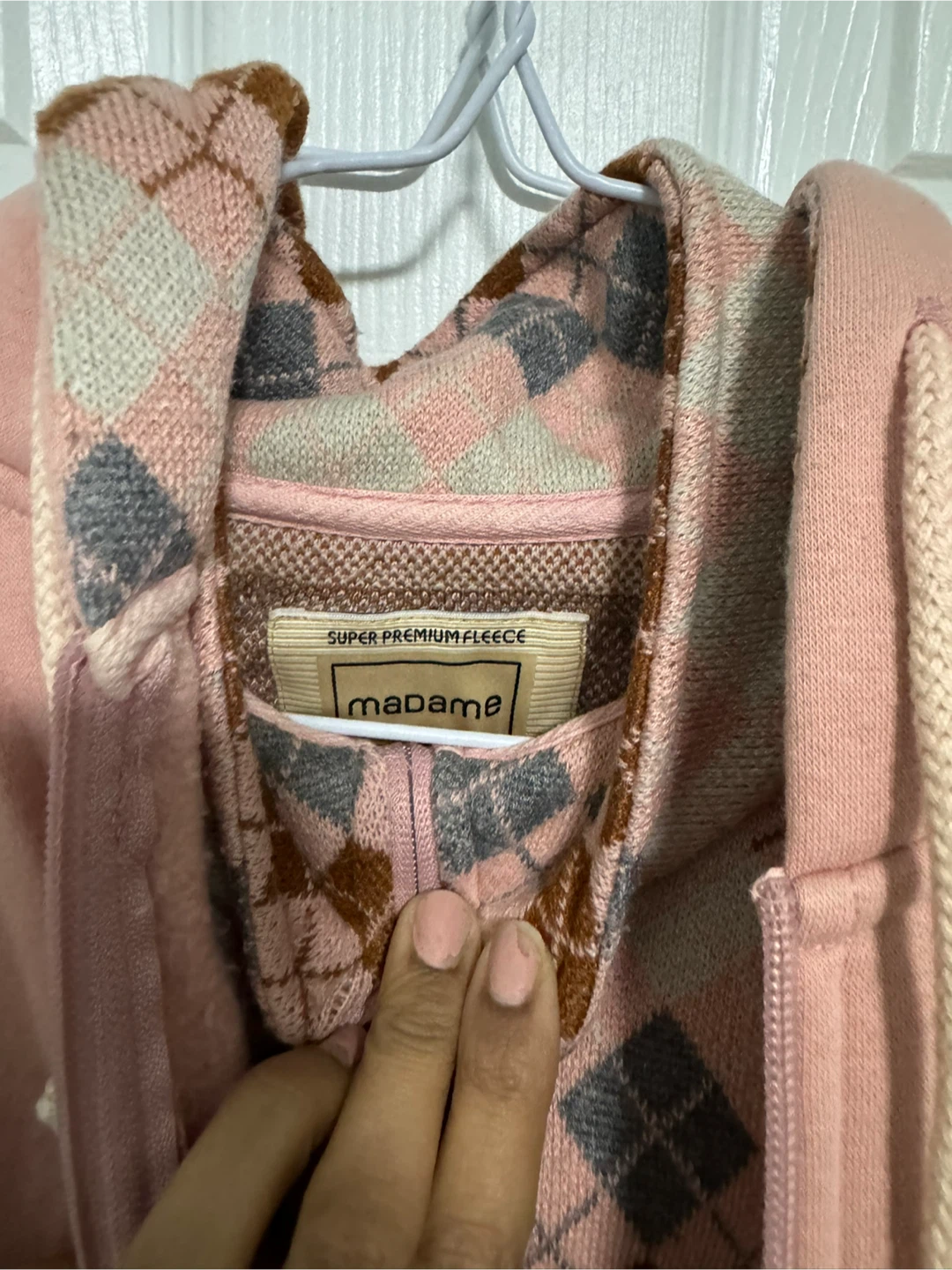 Madame Pink Fleece Zip-Up Hoodie - photo 3
