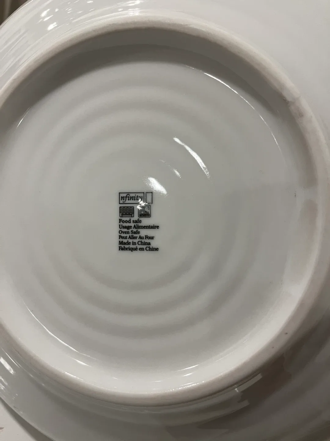 Infinity White Round Serving Bowl - Oven Safe image indicator(3)