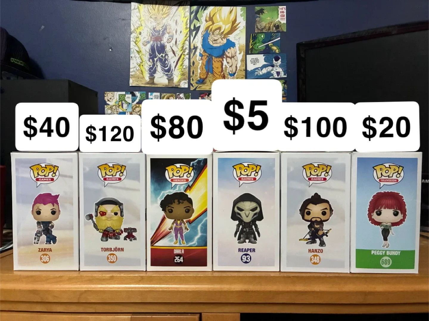 Funko Pops half off estimated price