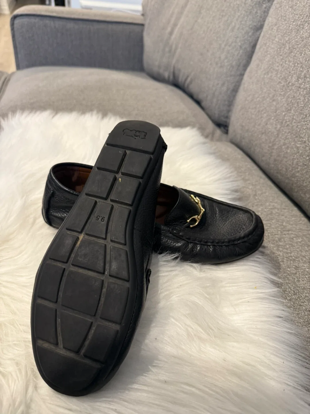 Coach Black Leather Loafers - Size 9.5 image indicator(2)