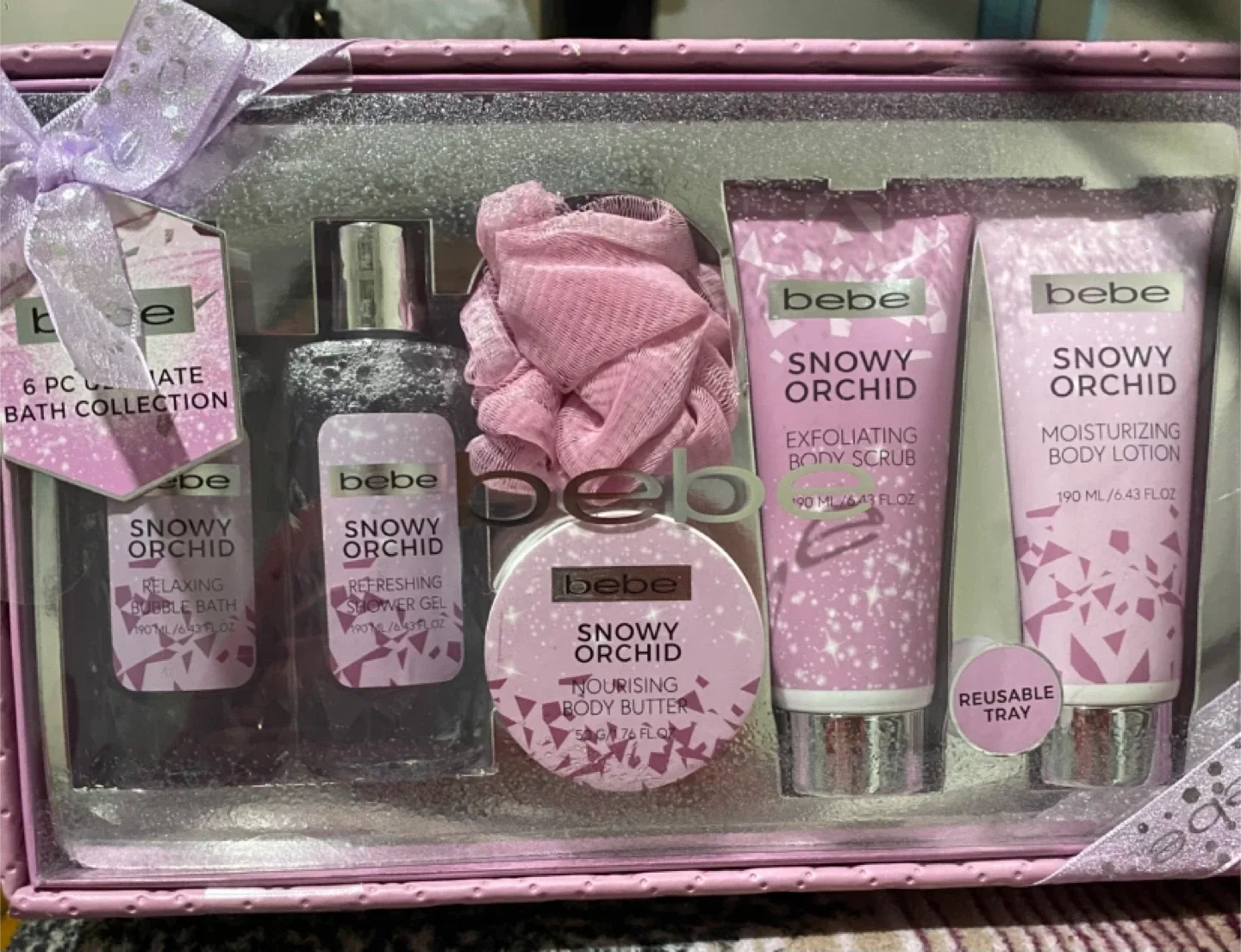 Bebe Snowy Orchid 6-Piece Bath Set image indicator(2)