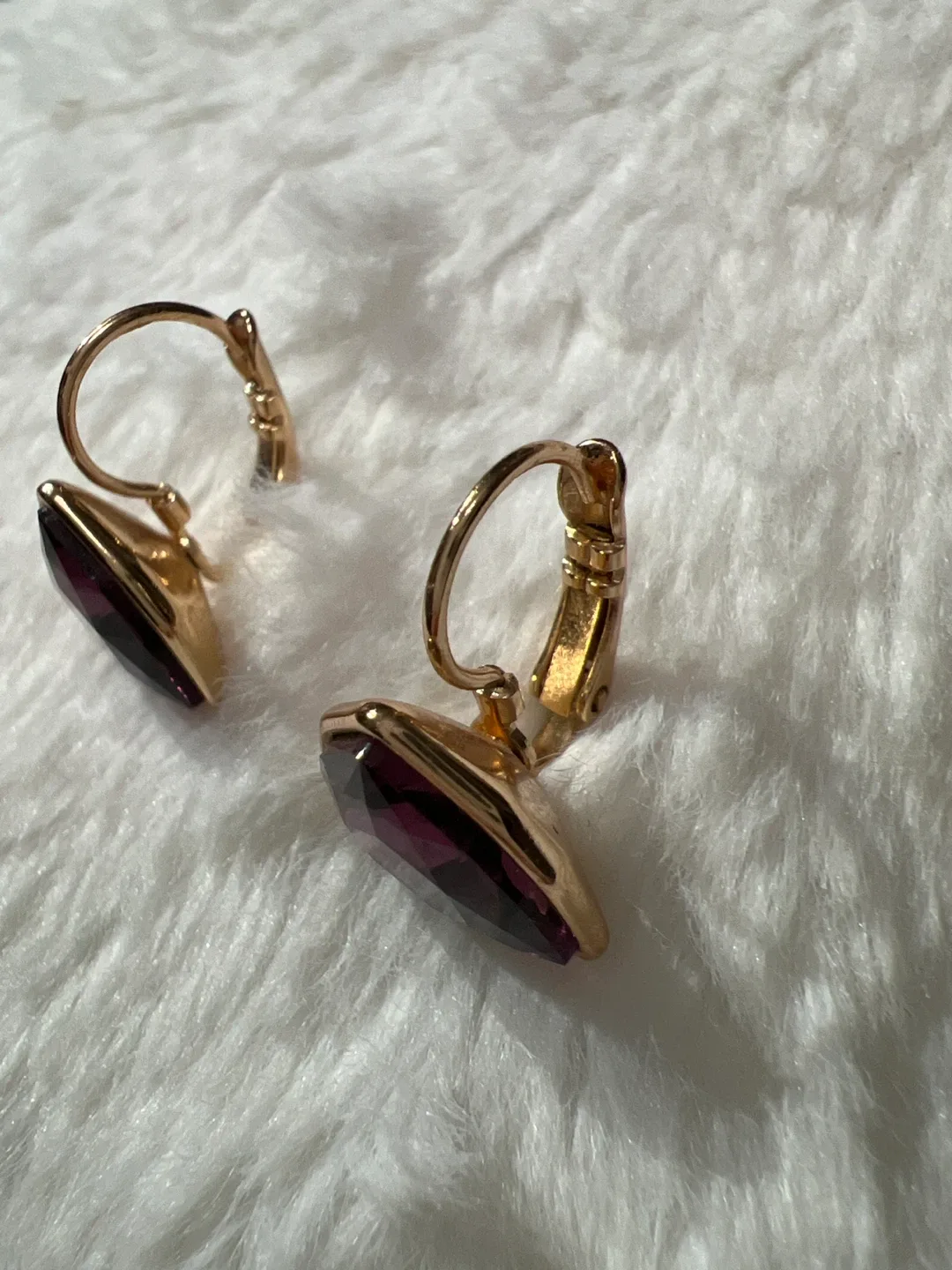 Drop Earrings Gold & Purple image indicator(3)
