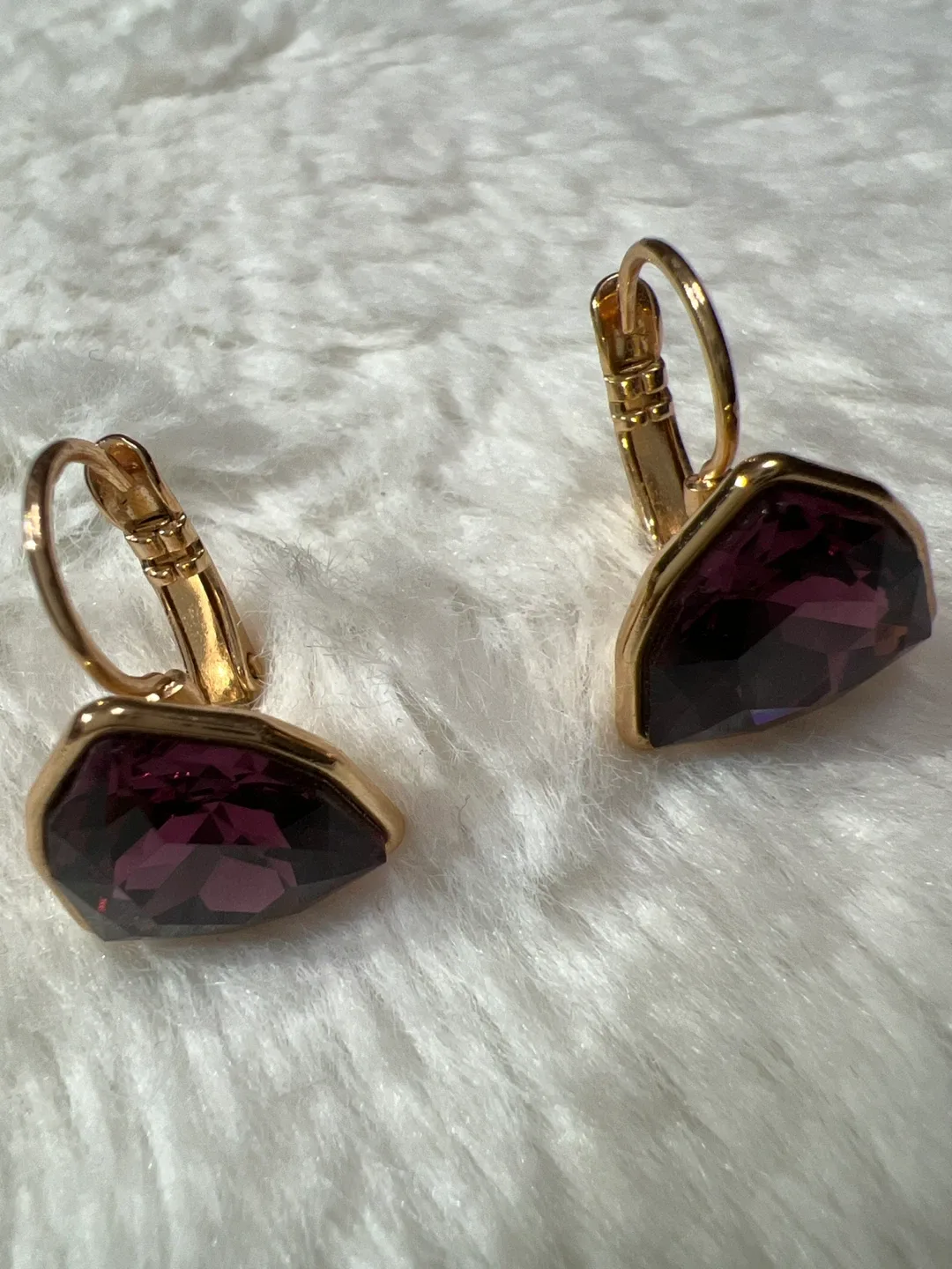 Drop Earrings Gold & Purple image indicator(4)