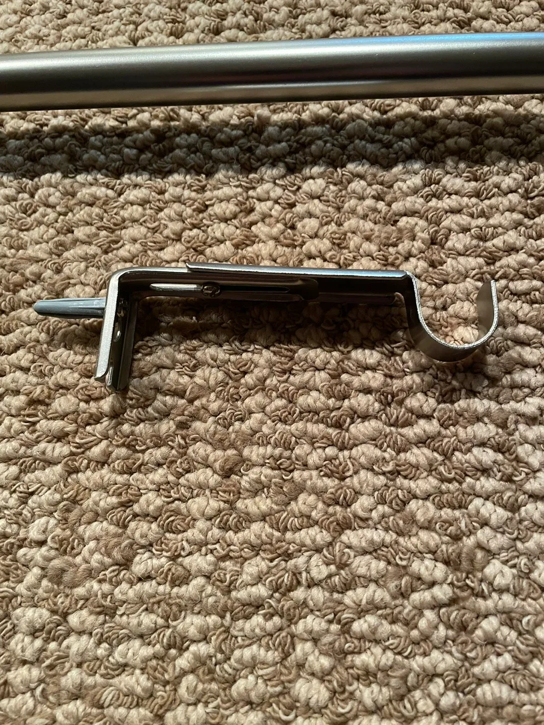 Curtain Rod with White & Purple Curtains image indicator(4)