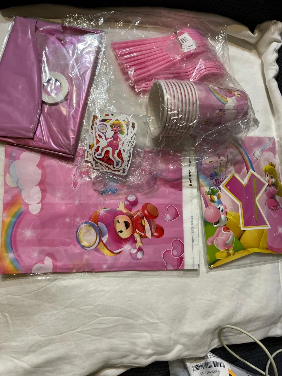 Princess Peach 1st Birthday Party Supplies