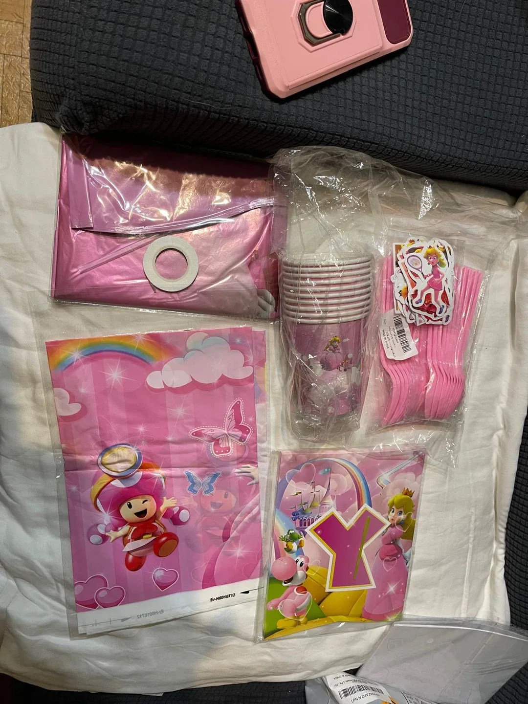 Princess Peach 1st Birthday Party Supplies image indicator(4)